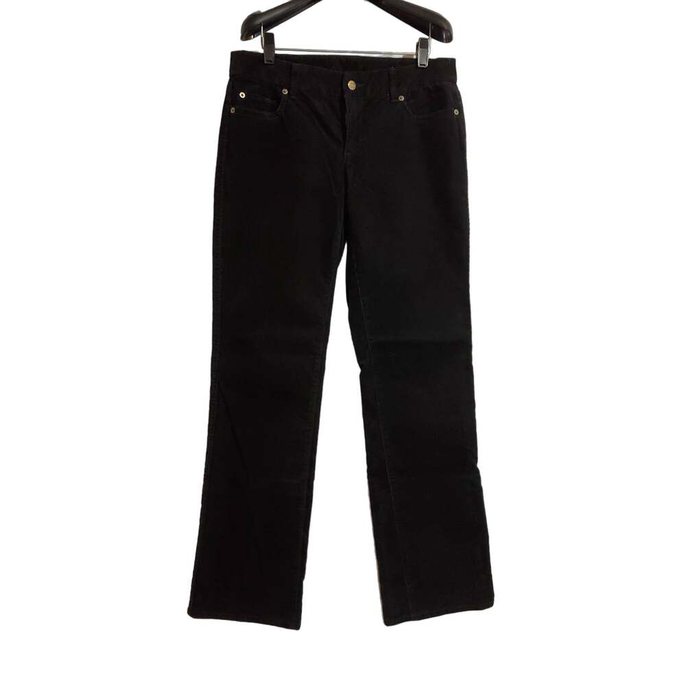 J. Crew Factory Vintage Y2K Black Corduroy Bootcut Pants Womens Size 6 Stretch